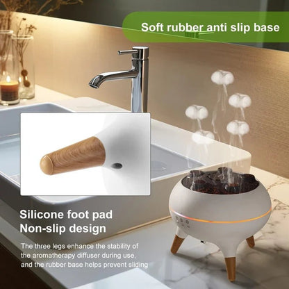 CSSV FILE Jellyfish Aroma Diffuser with floating jellyfish design and colorful LED lights for relaxing home scenting.