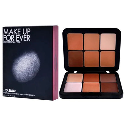 CSSV FILE HD Skin Sculpting Palette with multiple shades for contouring and highlighting, displayed in a sleek compact.